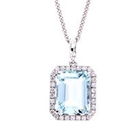 Halskette Crivelli Dame in Weißgold Acquamarina 3.94 Ct 372-3108 - 372-3108